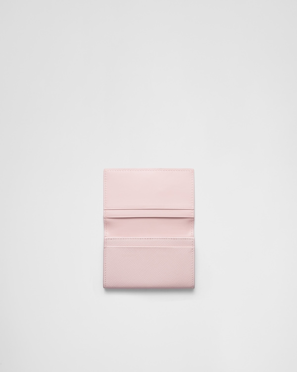 サフィアーノトライアングル カードケース - ピンク サフィアーノトライアングル カードケース - ピンク