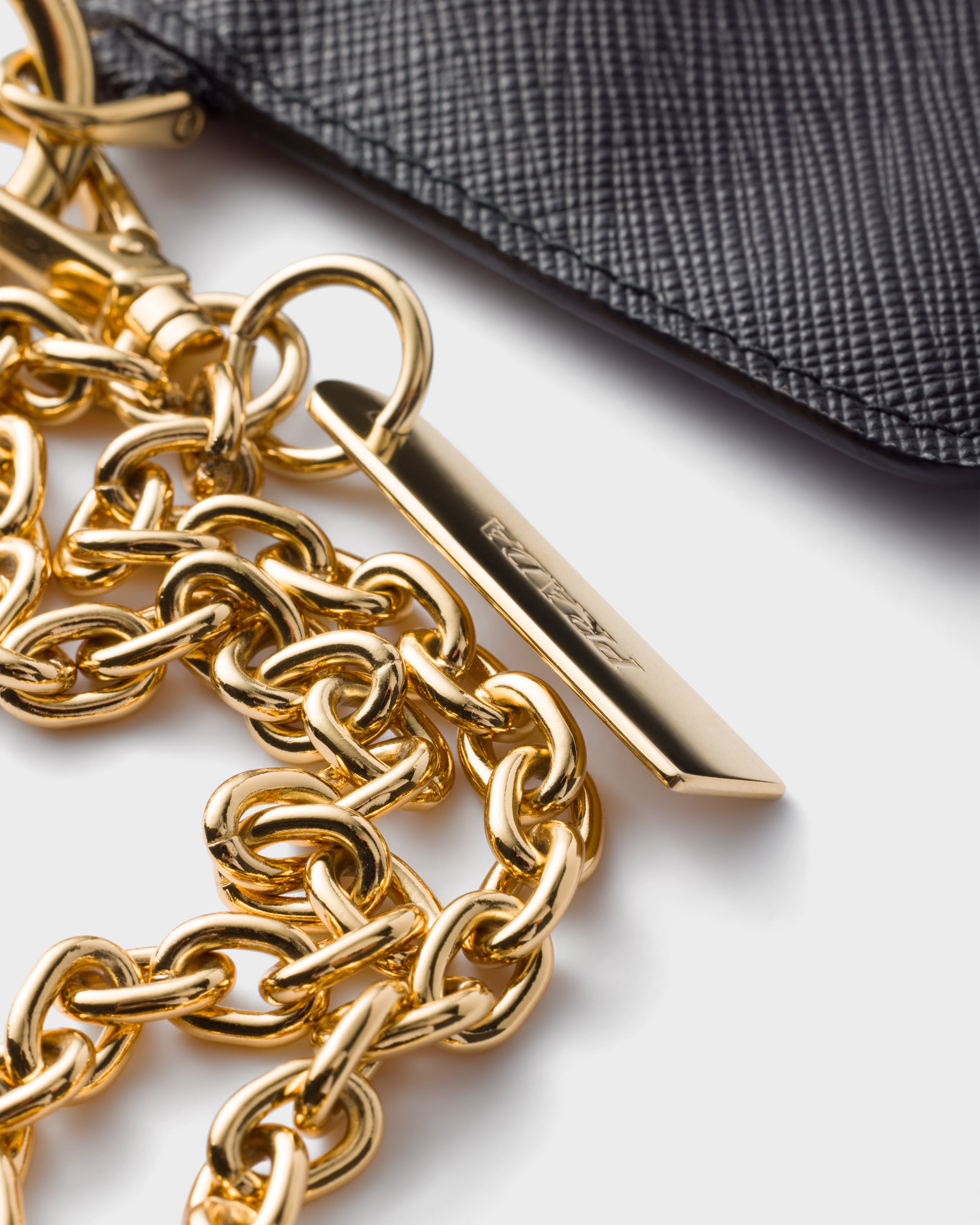 Shop Prada Saffiano leather smartphone case with card holder at