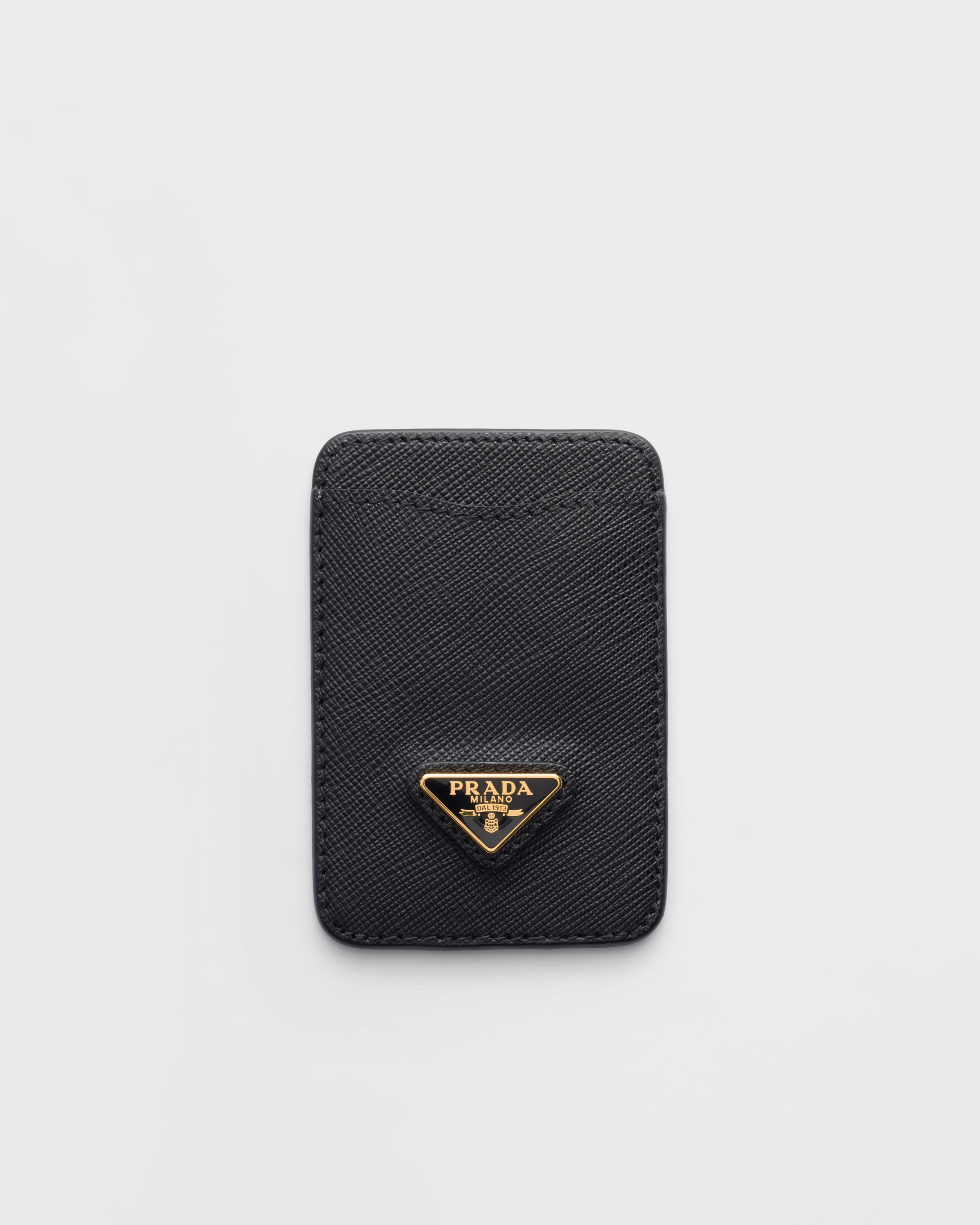 ブラック サフィアーノレザー カードケース | PRADA - 日本