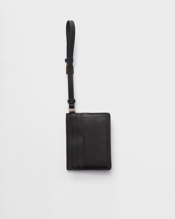 Nappa leather card holder - Black Nappa leather card holder - Black