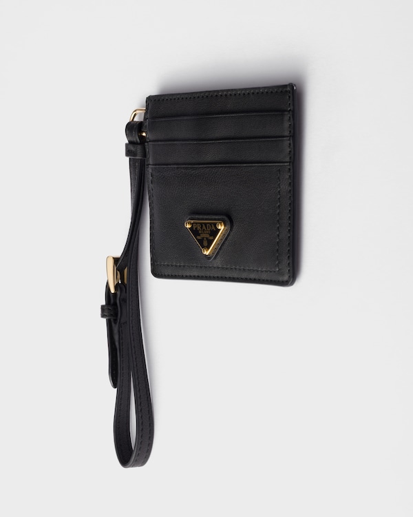 Nappa leather card holder - Black Nappa leather card holder - Black