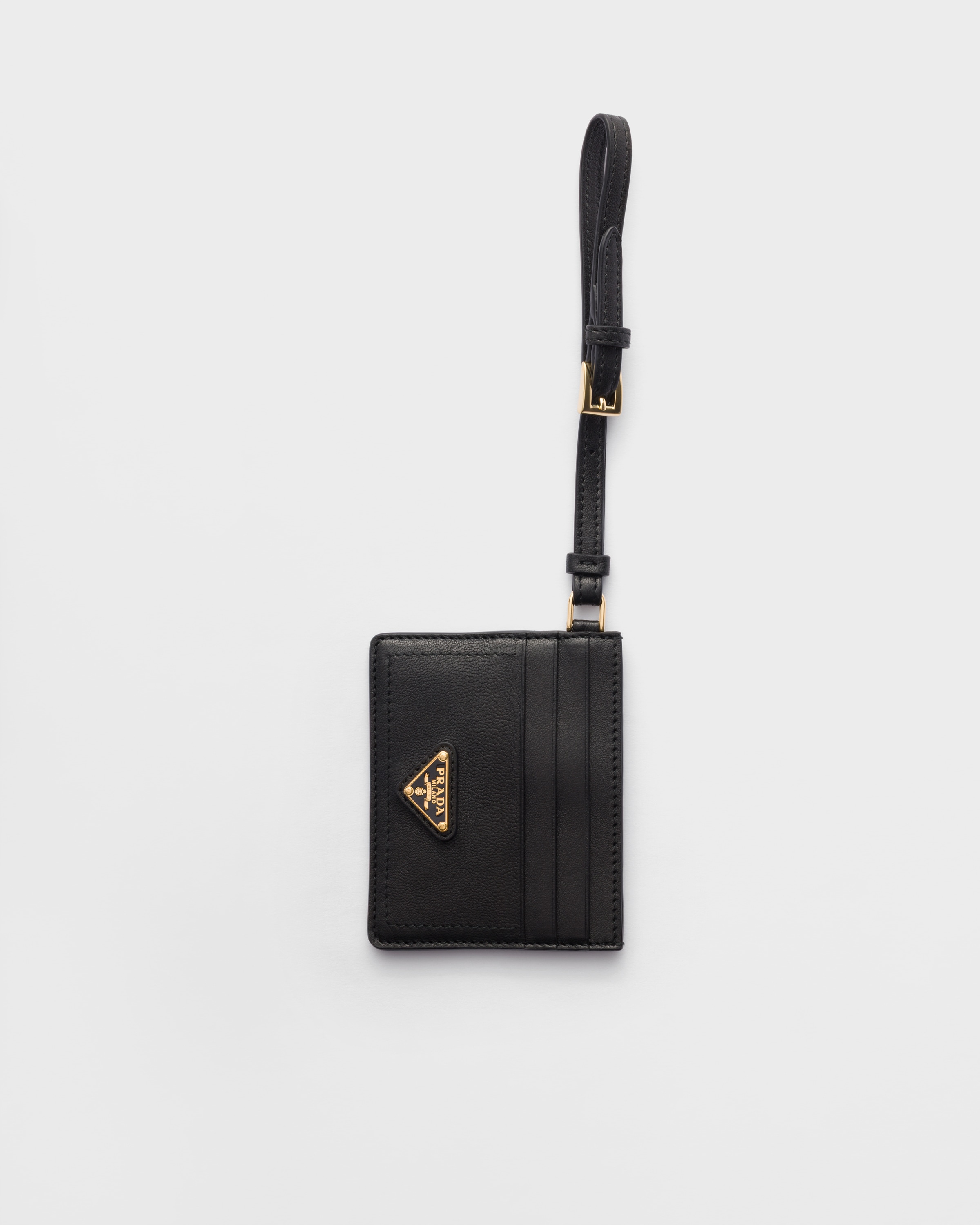 Black Nappa Leather Card Holder | PRADA - United States