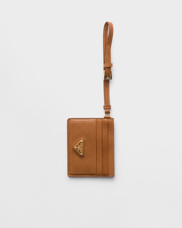 Nappa leather card holder - Caramel Nappa leather card holder - Caramel