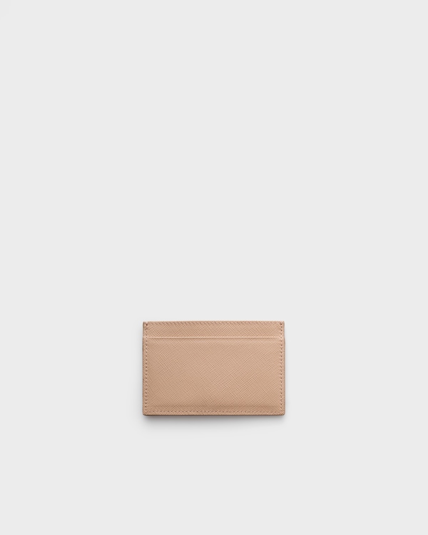 Saffiano leather card holder - Powder Pink Saffiano leather card holder - Powder Pink