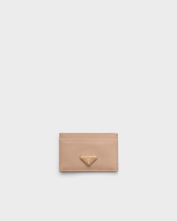Saffiano leather card holder - Powder Pink Saffiano leather card holder - Powder Pink