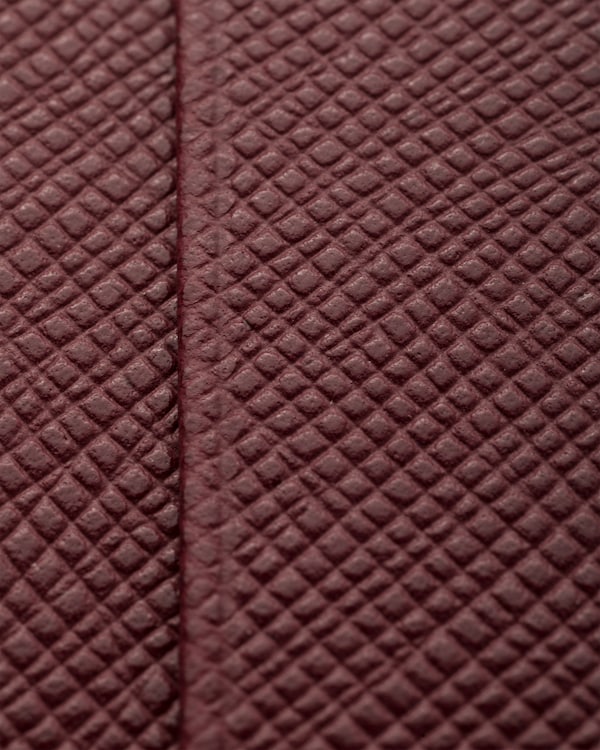 Saffiano leather card holder - Burgundy Saffiano leather card holder - Burgundy