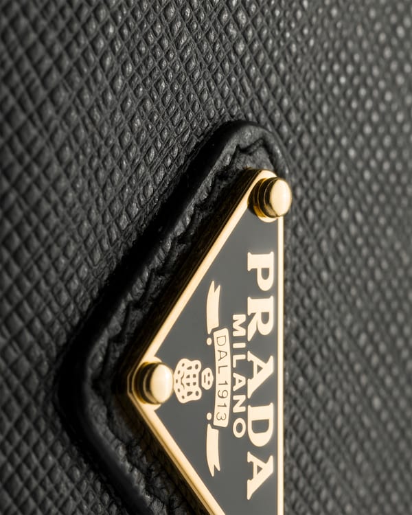 Saffiano leather card holder - Black Saffiano leather card holder - Black
