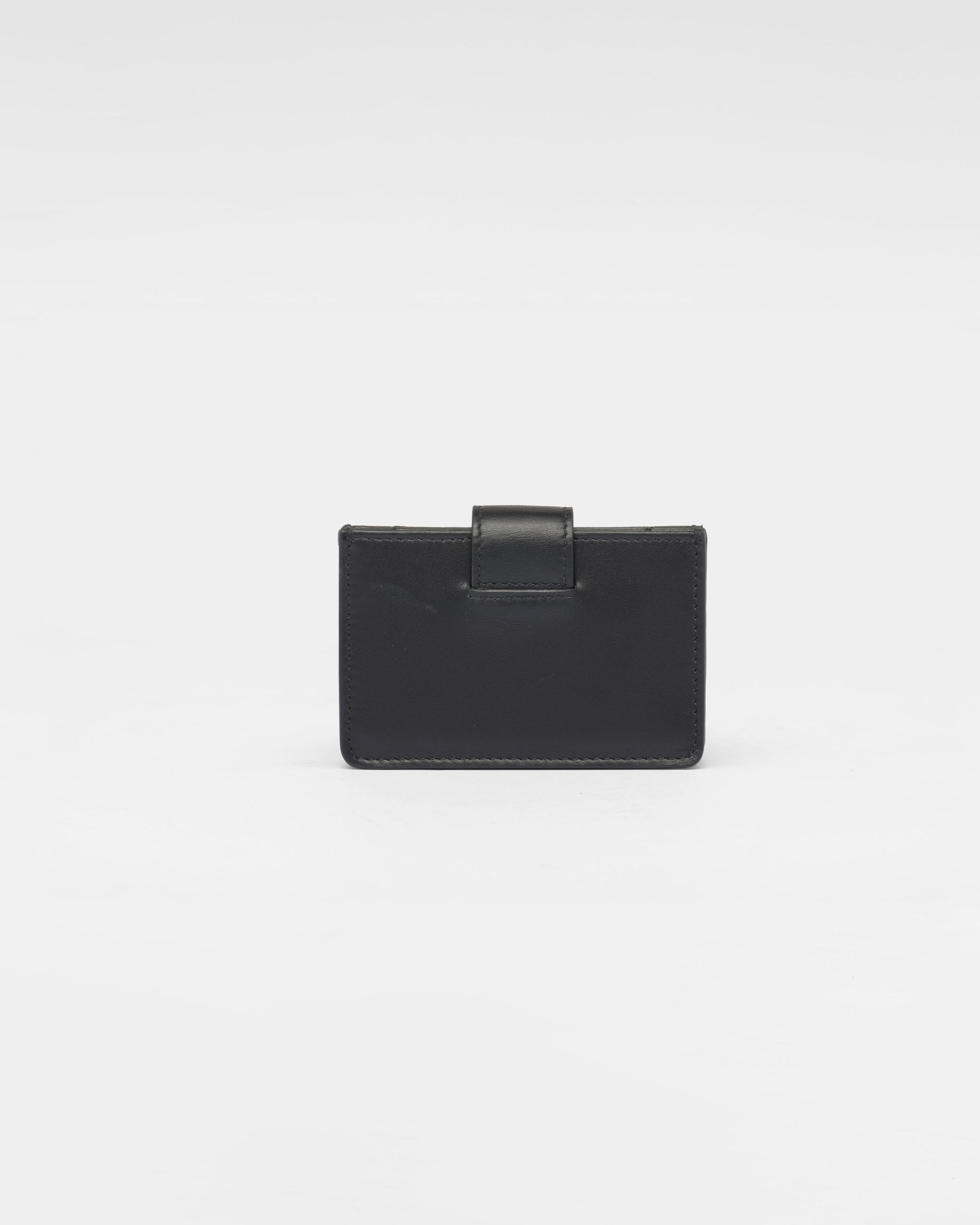 Black Leather card holder | PRADA