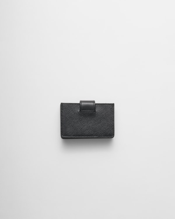 Saffiano and smooth leather card holder Saffiano and smooth leather card holder