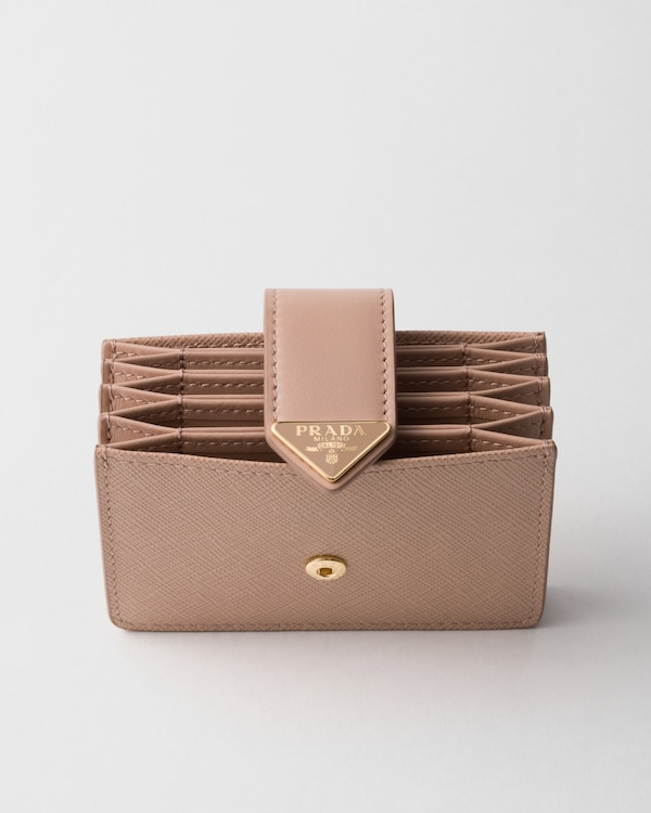 Saffiano and smooth leather card holder Saffiano and smooth leather card holder