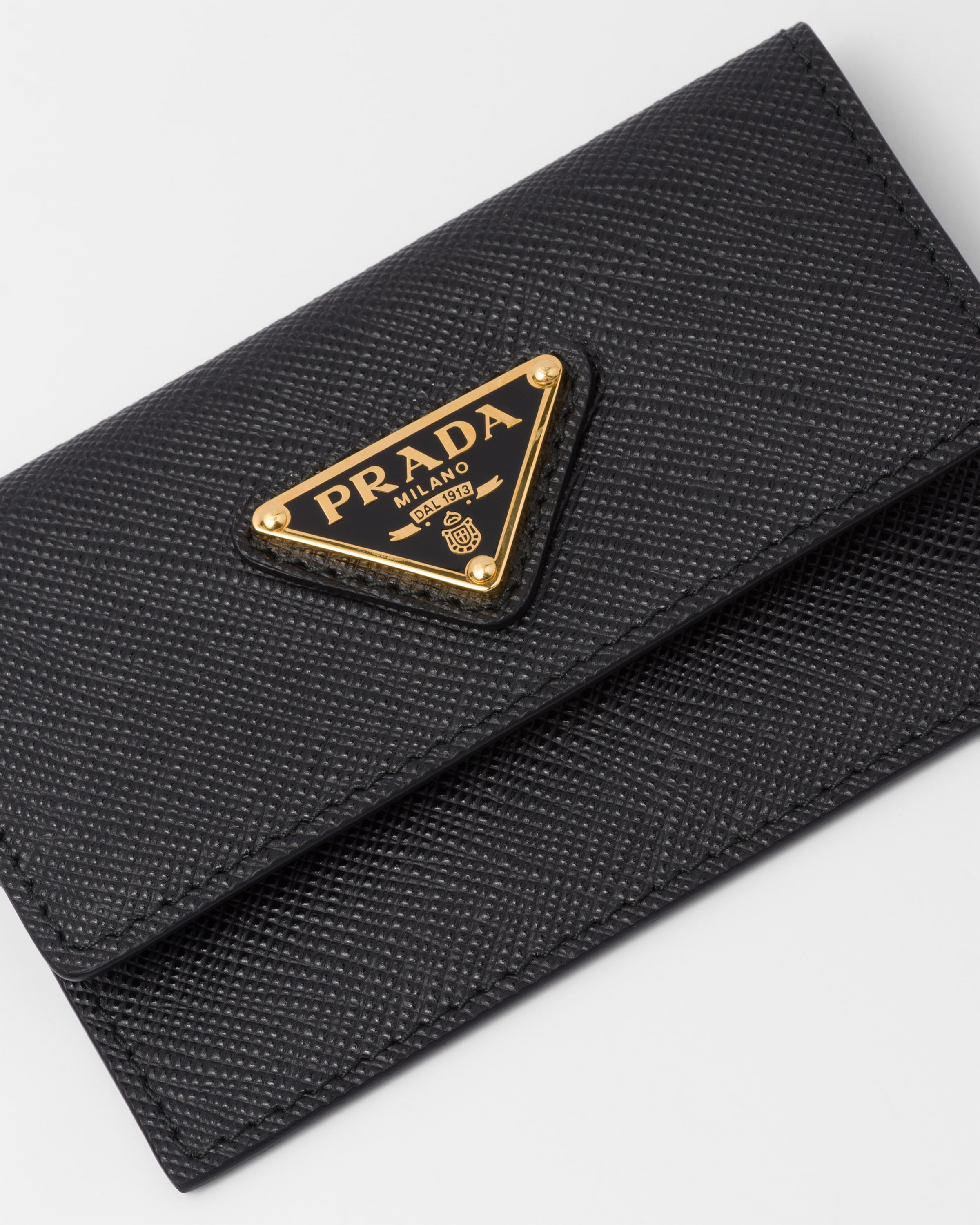 Saffiano leather card holder