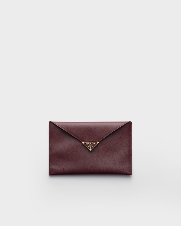 Saffiano leather envelope clutch Saffiano leather envelope clutch