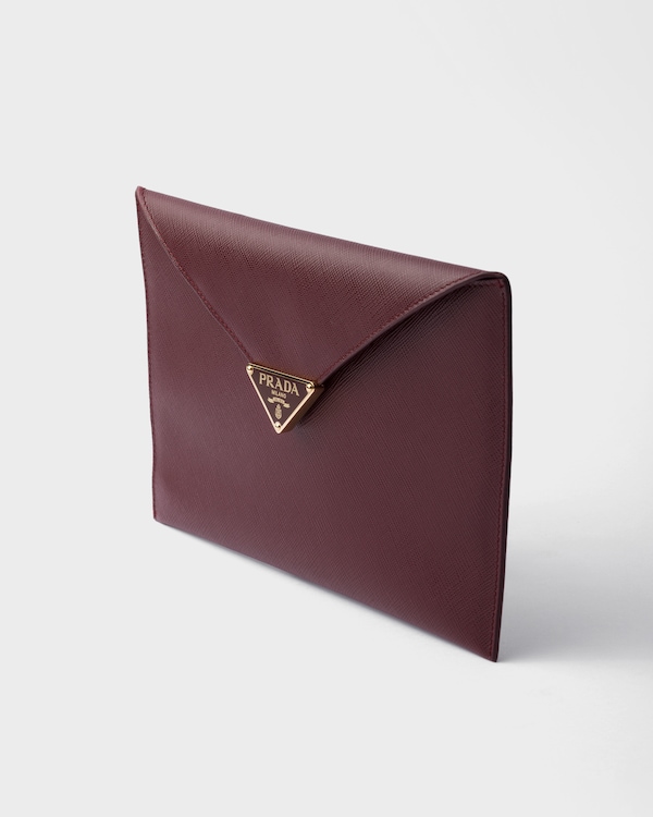 Saffiano leather envelope clutch Saffiano leather envelope clutch