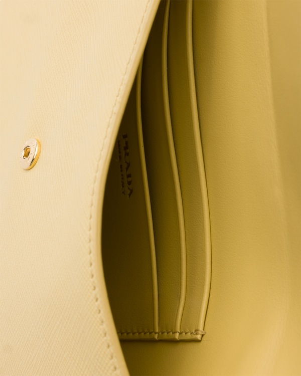 Saffiano leather envelope clutch - Vanilla Saffiano leather envelope clutch - Vanilla
