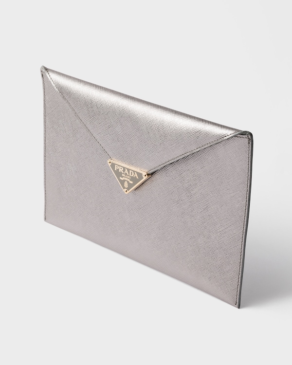 Saffiano leather envelope clutch Saffiano leather envelope clutch
