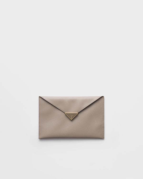 Saffiano leather envelope clutch Saffiano leather envelope clutch