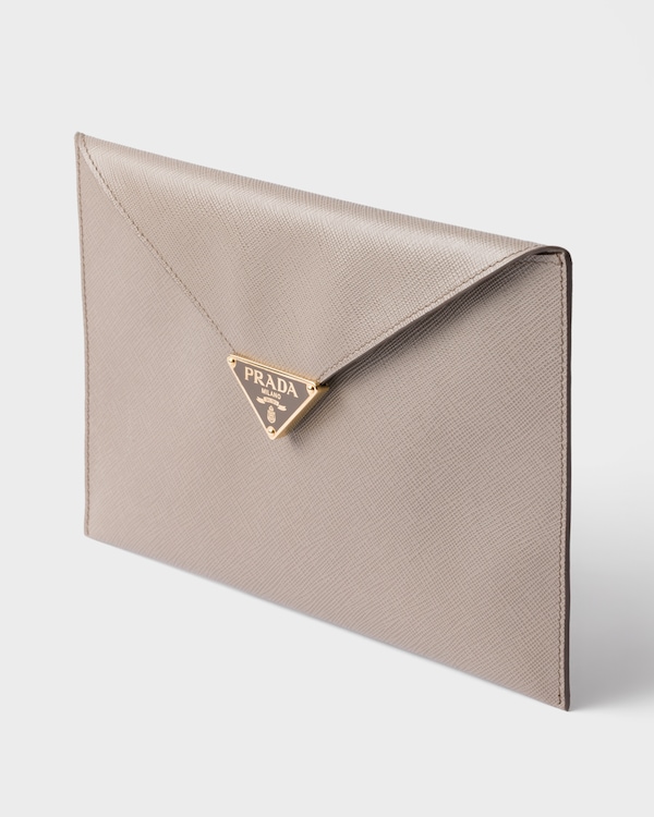 Saffiano leather envelope clutch Saffiano leather envelope clutch