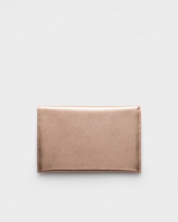 Saffiano leather envelope clutch - Powder Pink Saffiano leather envelope clutch - Powder Pink