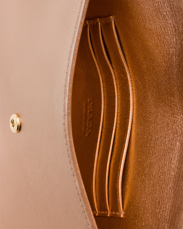 Saffiano leather envelope clutch - Powder Pink Saffiano leather envelope clutch - Powder Pink