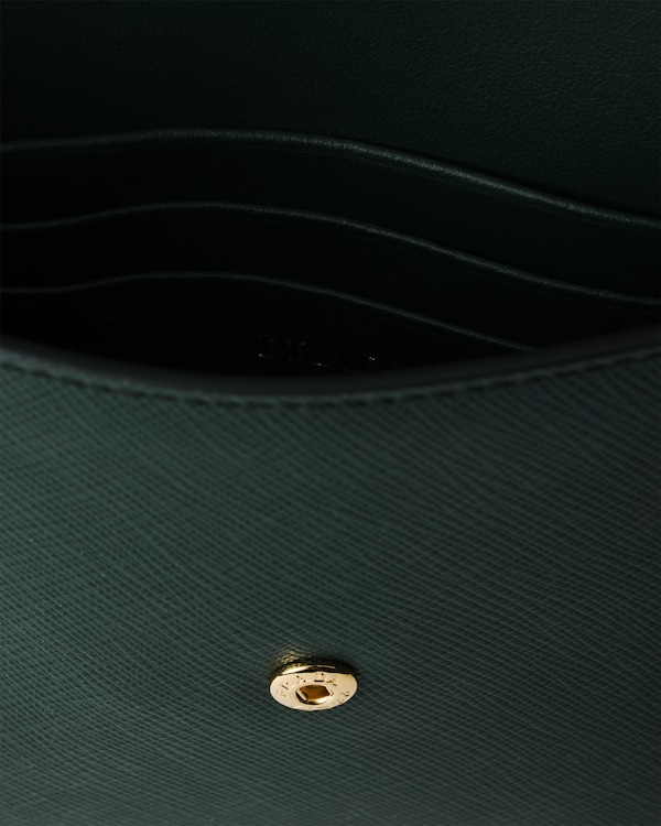 Saffiano leather envelope clutch - Emerald Green Saffiano leather envelope clutch - Emerald Green