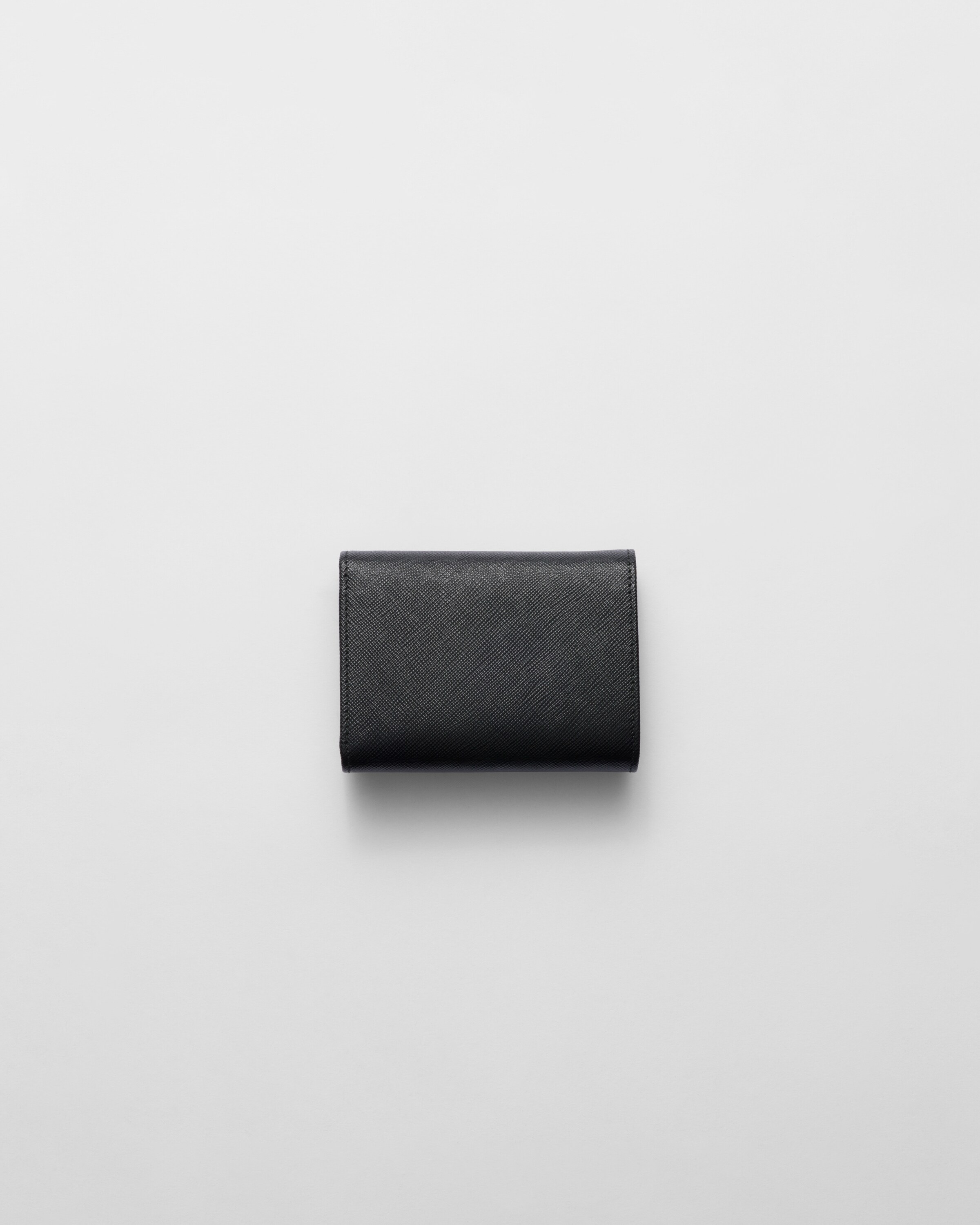 Black Small Saffiano Leather Wallet | PRADA