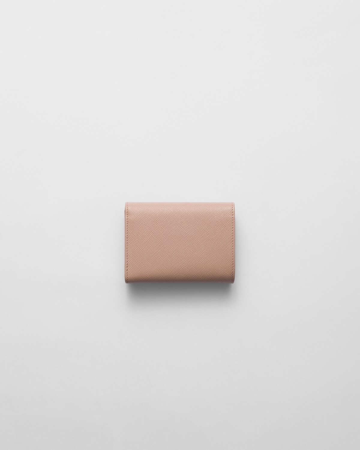 Powder Pink Small Saffiano Leather Wallet | PRADA