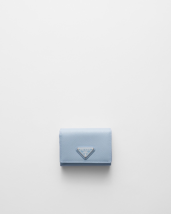 【関税&送料込】Prada Cerulean Blue Leather Key Ring PRADA PRADA SAFFIANO KEYCHAIN - BLUE. #prada