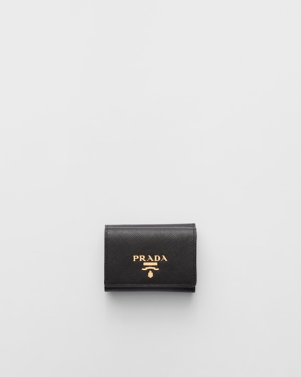 ブラック サフィアーノレザー 財布 | PRADA