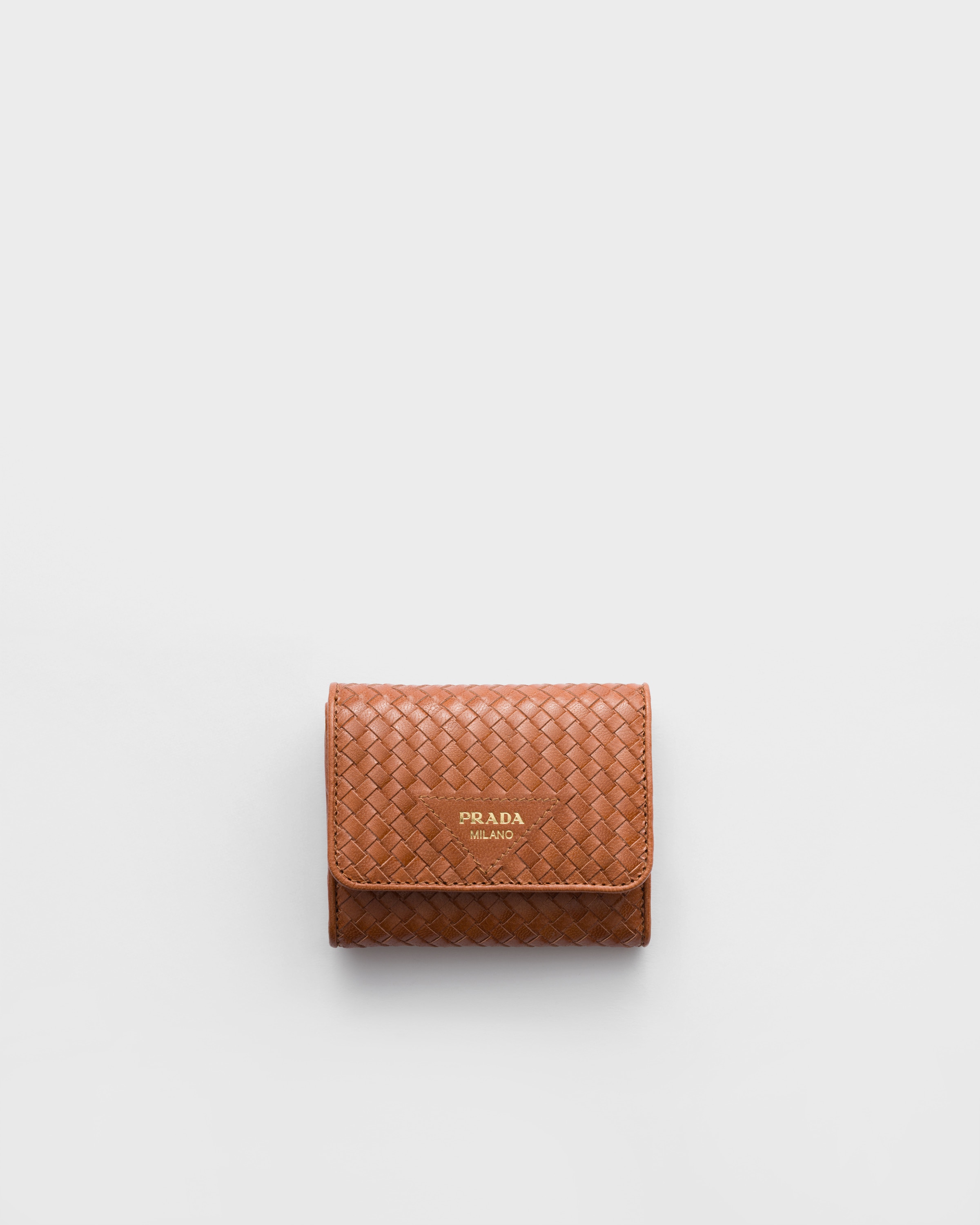 コニャックブラウン マドラスレザー スモール財布 | PRADA - 日本