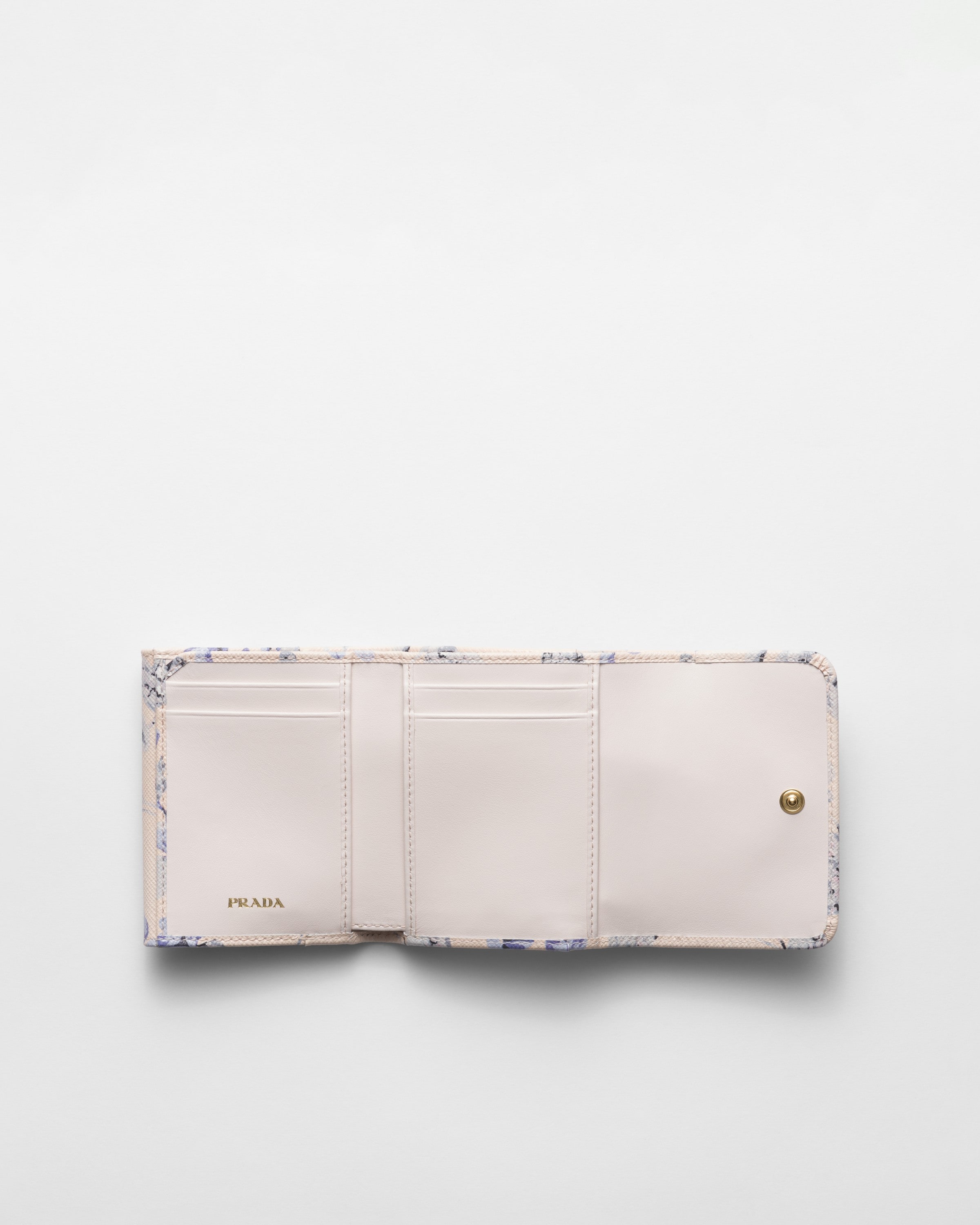 ライトブルー プリントサフィアーノレザー 財布 | PRADA ライトブルー プリントサフィアーノレザー 財布 | PRADA