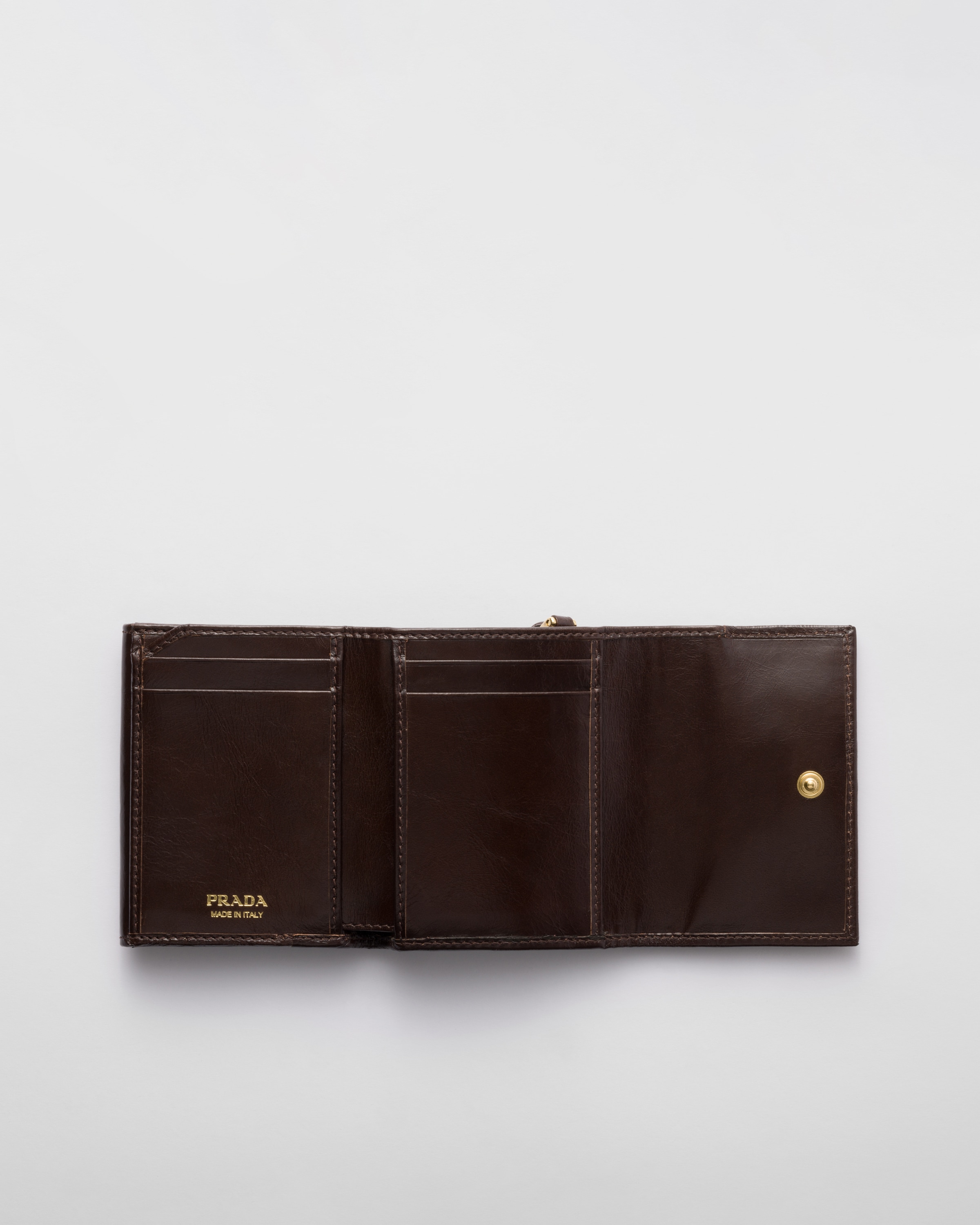 ダークブラウン ソフトルックスレザー 財布 | PRADA