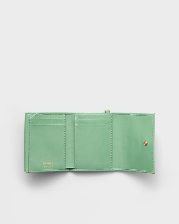 Small leather wallet - Aquamarine Small leather wallet - Aquamarine