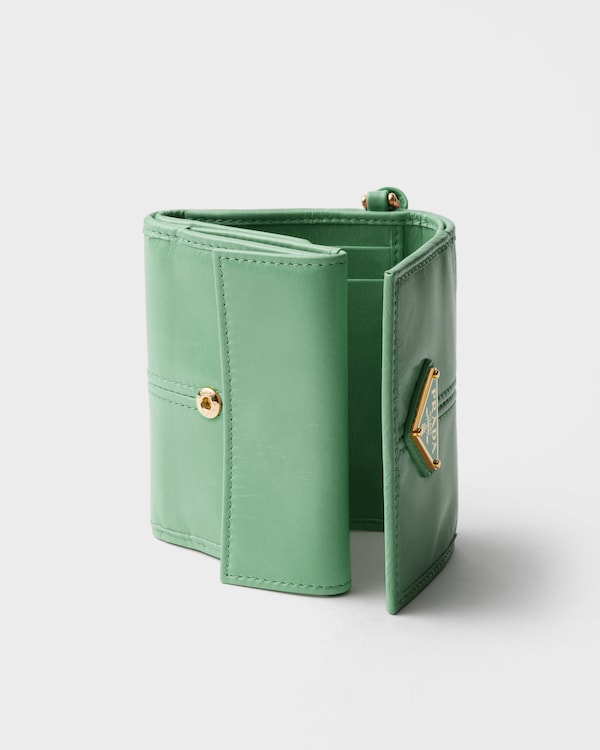 Small leather wallet - Aquamarine Small leather wallet - Aquamarine