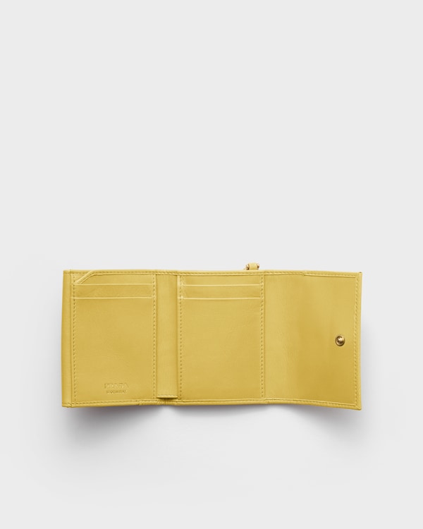 Small leather wallet - Citron Yellow Small leather wallet - Citron Yellow