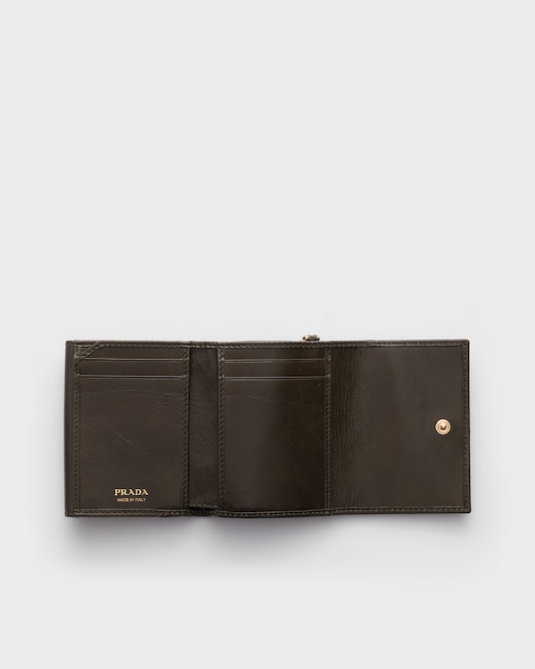 Small leather wallet - Forest Small leather wallet - Forest
