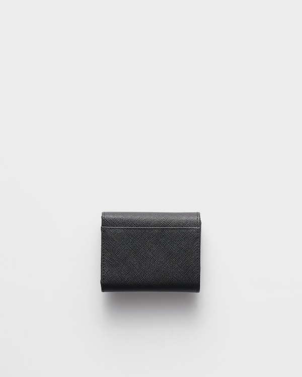 Small Saffiano leather wallet - Black Small Saffiano leather wallet - Black