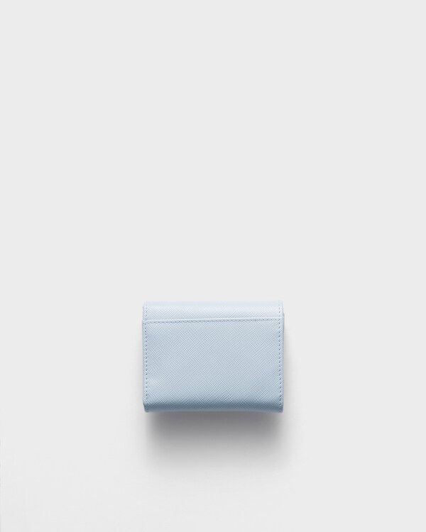 サフィアーノレザー 財布 - ライトブルー サフィアーノレザー 財布 - ライトブルー