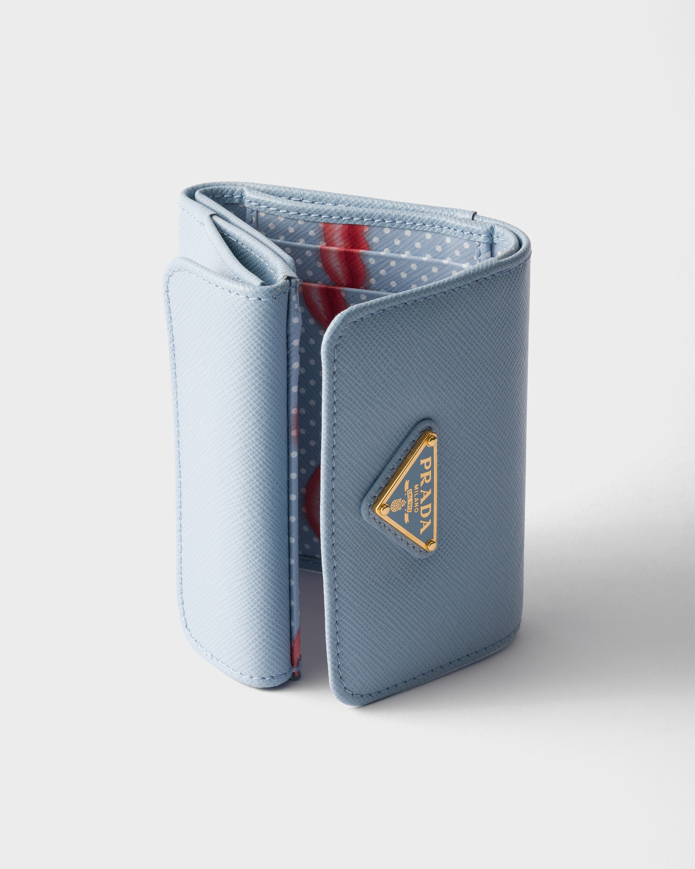 ライトブルー サフィアーノレザー 財布 | PRADA