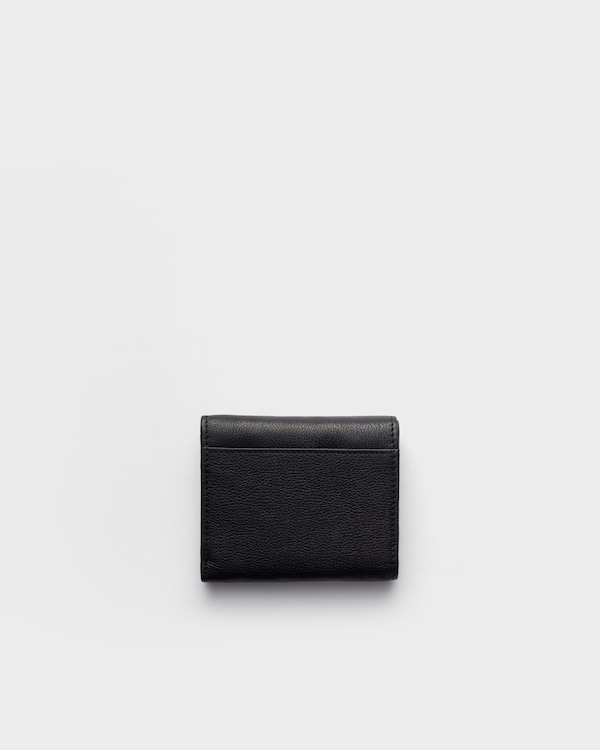 スモールレザー 財布 - ブラック スモールレザー 財布 - ブラック