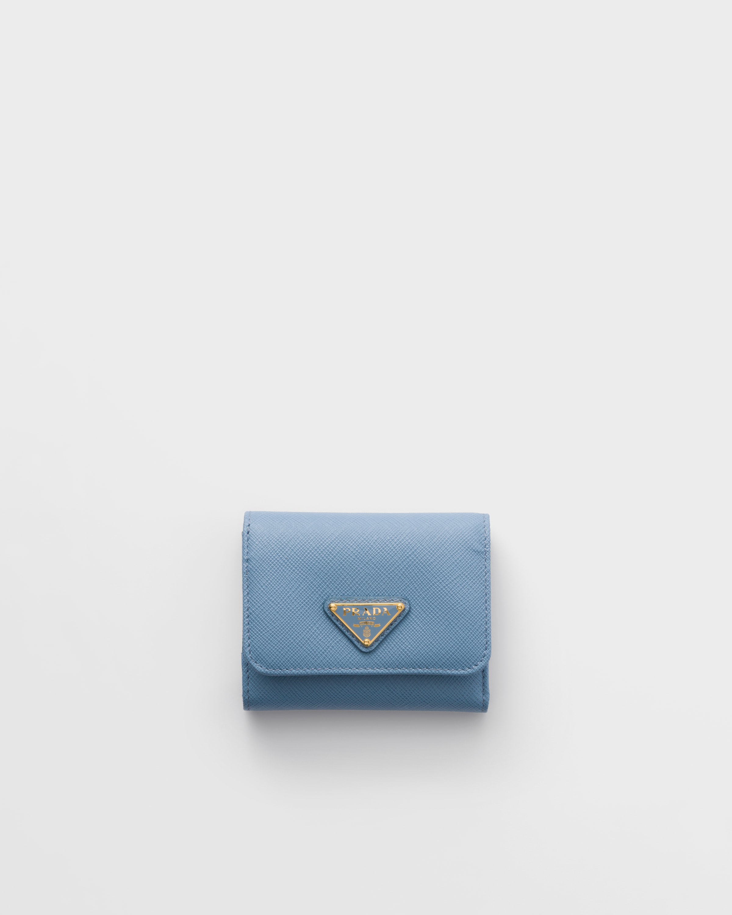 アストラルブルー サフィアーノトライアングル 財布 | PRADA