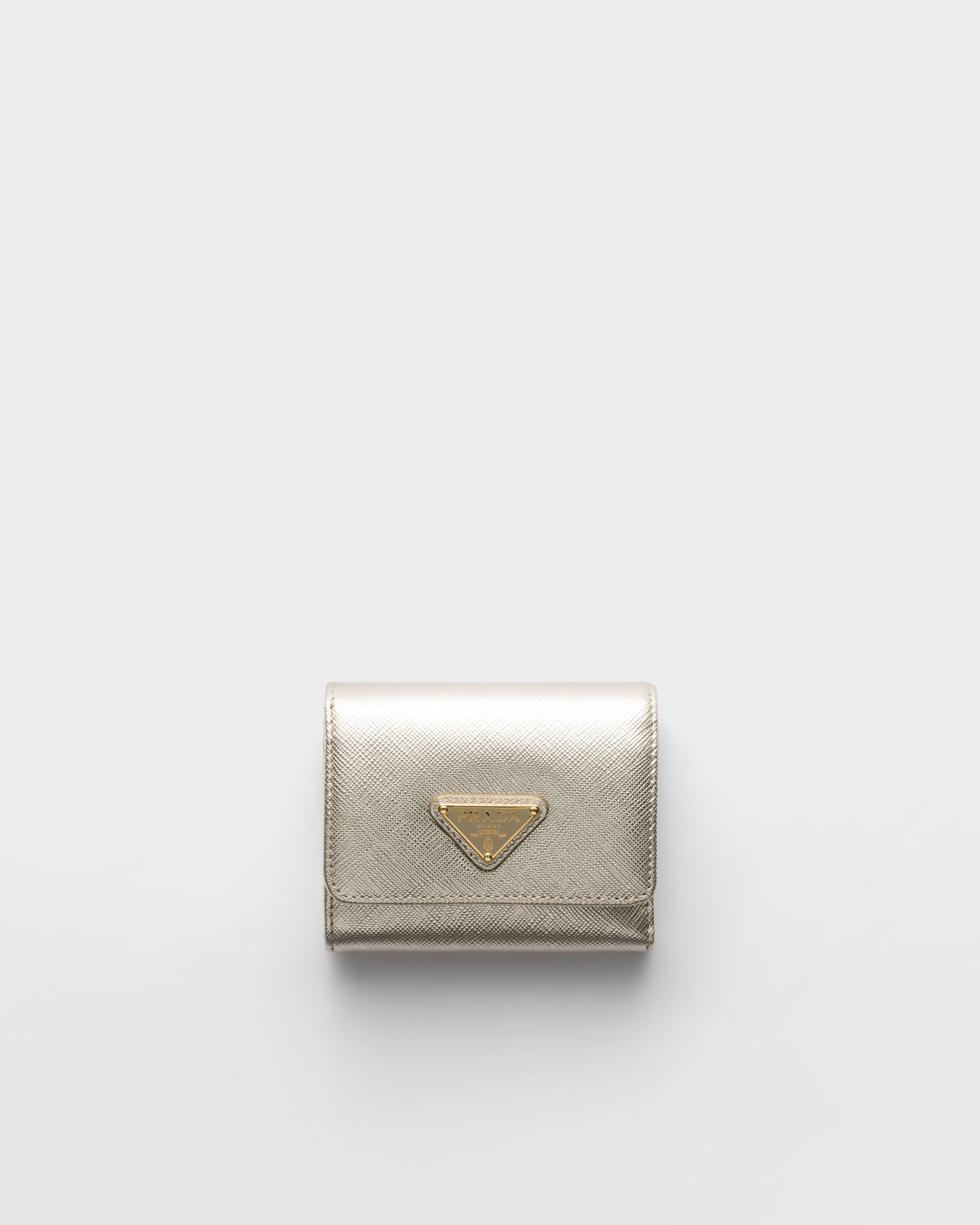 Cartera pequeña de piel Saffiano