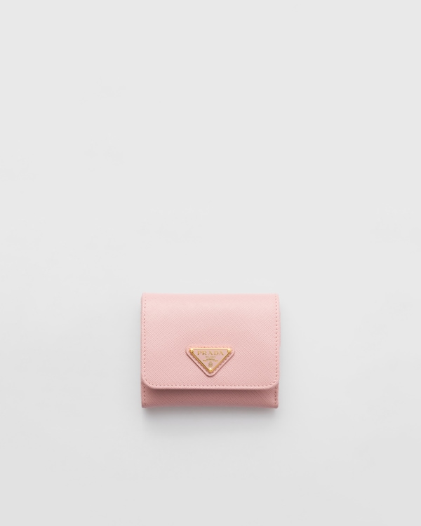 ライトグレー シティカーフタブ 財布 | PRADA