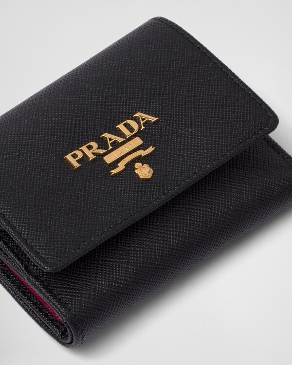 Petit portefeuille en cuir Saffiano Petit portefeuille en cuir Saffiano