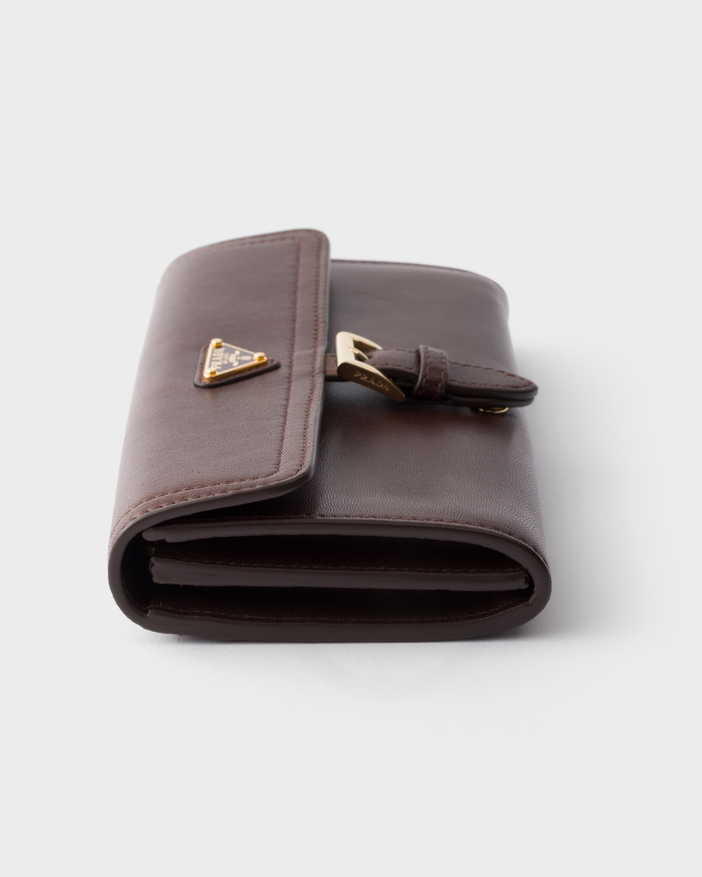 シエナブラウン ナッパレザー 長財布 | PRADA - 日本