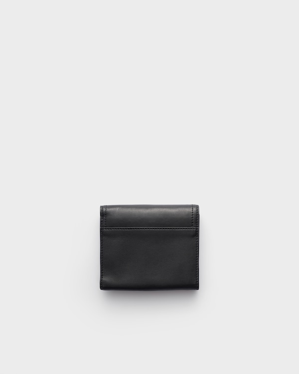 Small nappa leather wallet - Black Small nappa leather wallet - Black