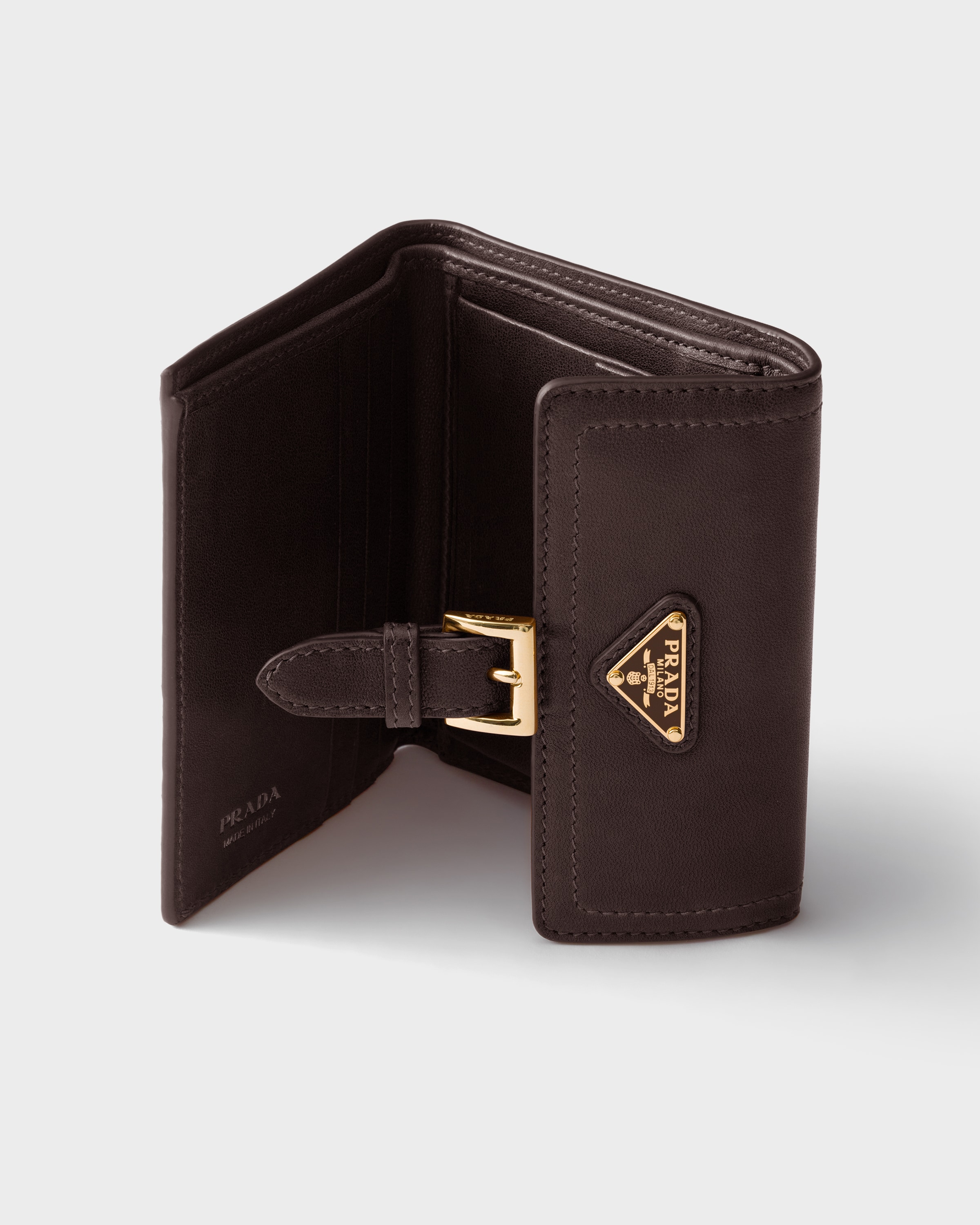 シエナブラウン スモール ナッパレザー 財布 | PRADA - 日本