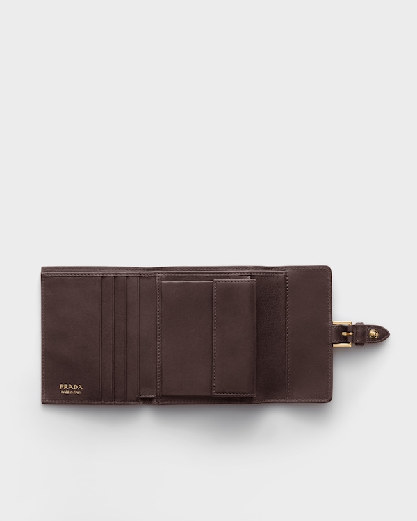 Small nappa leather wallet - Sienna Small nappa leather wallet - Sienna