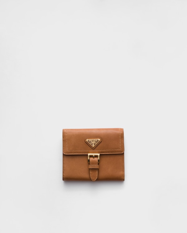 Small nappa leather wallet - Caramel Small nappa leather wallet - Caramel
