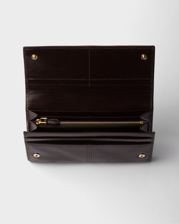 ソフトルックスレザー 財布 - ダークブラウン ソフトルックスレザー 財布 - ダークブラウン