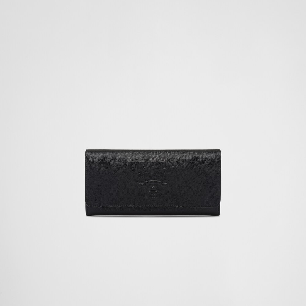 Prada Saffiano 皮革长钱夹 1